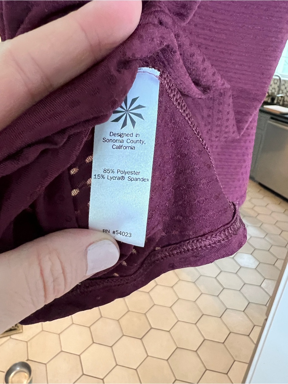 Athleta Maroon Performance Racerback Tank - Picture 5 of 5